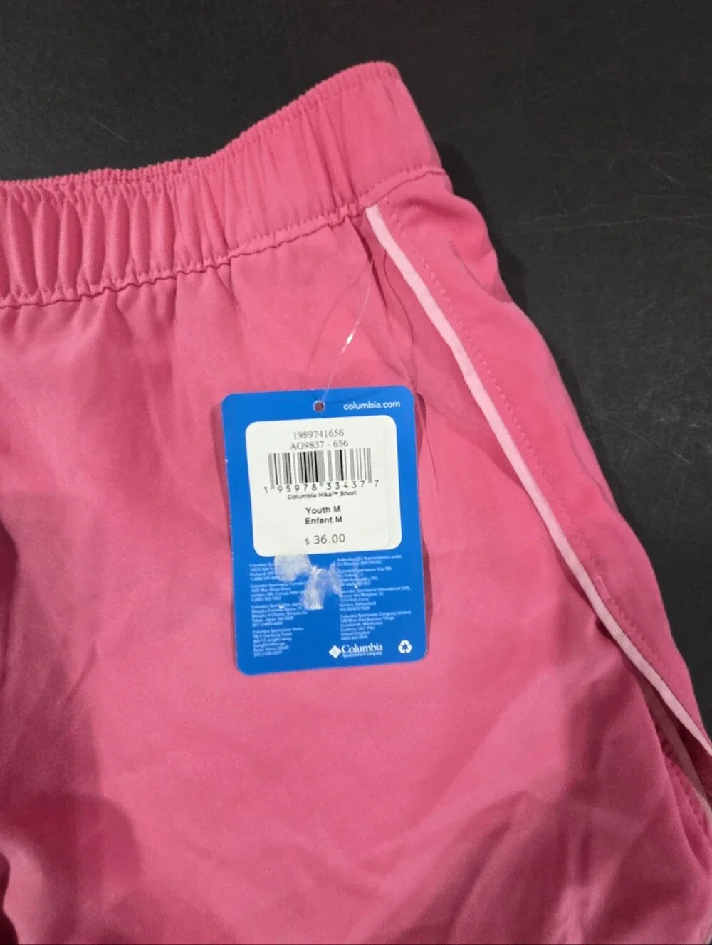 Columbia Youth Medium Pink Hike Shorts.
